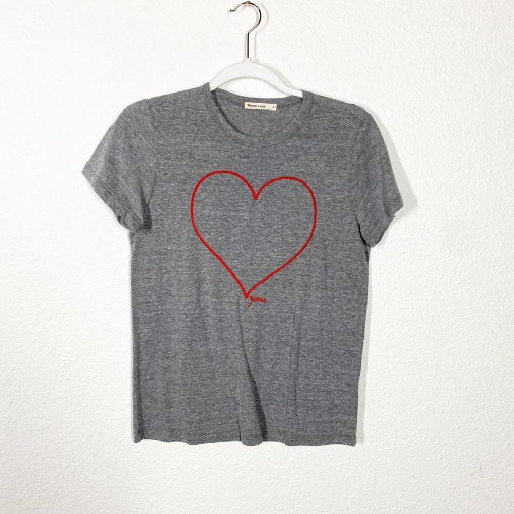 Marine Layer Heart You Shirt - size S